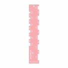 Régua Gabarito Wire-o Rosa 2X1 e 3X1 em Acrílico Marpax