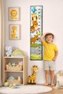 Régua Infantil de Parede Medidor de Altura Para Crescimento De Criança Desenho Animais da Floresta 160X40cm Modelo 8