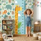 Régua Infantil de Parede Medidor de Altura Para Crescimento De Criança Desenho Girafa 3 160X40cm Modelo 3