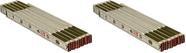 Régua Lufkin 1066DLN Wood 1,6x183 cm Pacote com 2