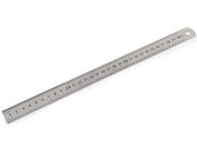 Régua Metal Leve De Aço Inoxidável Tamanho 30 cm Marcação Baixo Relevo Escolar Escritório Engenheiro