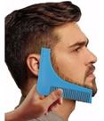 Régua para Fazer a Barba com Gabarito Pente de Alinhamento de Pelos Faciais Guia de Barbear Pro