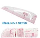 Régua Para Patchwork Modelagem 3 Em 1 Flexível