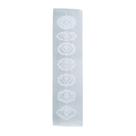 Régua Placa Pedra Selenita Bastão 7 Chakras 15cm X 3cm