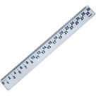 Régua Plástica Baixa Visão Cristal 30CM Pacote com 10 Unidades Régua Plástica Baixa Visão Cristal 30CM Pacote com 10 Unidades