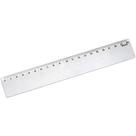 Regua Plastica Cristal 20Cm.