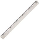 Regua Plastica Cristal 30Cm.