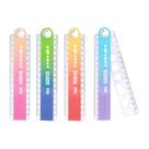Régua Plástica Dobravel Shapes Tris - 15cm a 30cm