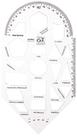 Regua Plastica Geometria Gabarito Cristal Regua Plastica Geometria Gabarito Cristal