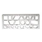 Regua Plastica Geometrica Escolar Cr 22Cm