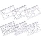 Regua Plastica Kit Desenho Cristal