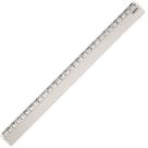 Régua Plástica Super Cristal 30CM - Pacote com 10 Unidades