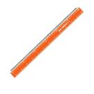 Régua Plástico Laranja Neon Marcação Precisa 30cm Régua Plástico Laranja Neon Marcação Precisa 30cm