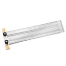Régua POWERTEC 80025 30 cm em aço inoxidável T-Square Régua POWERTEC 80025 30 cm em aço inoxidável T-Square