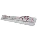 Régua Proteção 40cm Safecut Acrílico Glitter Coração Marpax