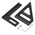 Régua Quadrada 3D Preta De Precisão Multiangular Régua Quadrada 3D Preta De Precisão Multiangular
