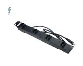 Regua Rack 4 Tomadas Extensão Som Profissional Bivolt 10a Regua Rack 4 Tomadas Extensão Som Profissional Bivolt 10a