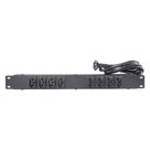 Régua Rack RG8T 20A Preta 19"" 1U 2 x 4 1,5 m - 11511 - MULTICRAFT