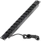 Regua Raker para rack 19 com 12 tomadas 20a metalica