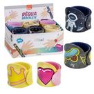 Régua Silicone Bracelete - Joyful - 1 Unidade Cores - Amarelo, Verde Claro, Azul Escuro, Rosa