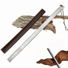 Régua TMFNX 50 cm de metal reforçado, 5 mm de espessura