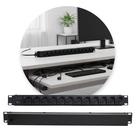 Régua Tomada Filtro De Linha 12 Tomadas Rack 19 Preto Ipec