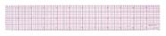 Régua Westcott B-70 8th Graph chanfrada 30 cm transparente