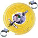 Regulador click registro excel visor Mangueira amarela reforçada pvc 2,5 metros