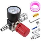 Regulador de pressão de compressor de ar Preciva 0-175 PSI com medidor
