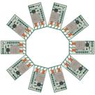 Regulador de tensão DROK 24V para 12V Step Down Converter 10 unidades