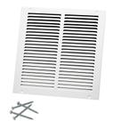 Rejilla de Retorno de Aire de Acero Howeall 31x31 cm Blanca para HVAC