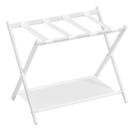 Rejilla para maletas SONGMICS con marco plegable de acero y estante Blanco
