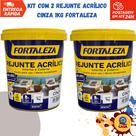 Rejunte Acrílico Bege 1Kg - Fortaleza - Kit com 2 unidades Rejunte Acrílico Bege 1Kg - Fortaleza - Kit com 2 unidades