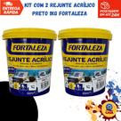 Rejunte Acrílico Preto 1Kg - Fortaleza - Kit com 2 unidades