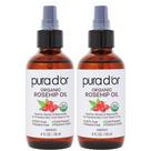 Relaxante capilar PURA D'OR ORGANIC Óleo de semente de rosa mosqueta 240mL x2