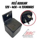 Rele auxiliar 12v 40amp 4 terminais