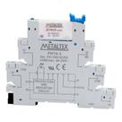 Rele de interface para trilho DIN 110V 6A JZ1RC5+PRT8-3 PRZ-1R-110 Metaltex