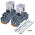 Relé de potência eletromagnético VAMRONE MY2NJ 12V AC 10A com soquete Relé de potência eletromagnético VAMRONE MY2NJ 12V AC 10A com soquete