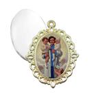 Relicario Dourado Santa Gianna Terno Noivo lapela Qualidade Resinado Alto Padrão Casamentos Relicario Dourado Santa Gianna Terno Noivo lapela Qualidade Resinado Alto Padrão Casamentos
