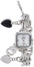 Relógio Accutime XOXO XO7026 para mulheres com pulseira de charme Relógio Accutime XOXO XO7026 para mulheres com pulseira de charme