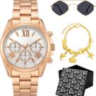Relogio Aco Rose Feminino Banhado + Oculos Pulseira preto qualidade premium casual presente pingente moda inoxidavel Relogio Aco Rose Feminino Banhado + Oculos Pulseira preto qualidade premium casual presente pingente moda inoxidavel