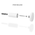 Relógio Adnet Branco Alça Caramelo Mostrador Branco 40 Cm