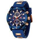 Relógio AIMES, moda masculina, casual, impermeável, esportivo, azul