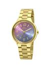 Relógio Allora Feminino Dourado com Fundo Degrade Relógio Allora Feminino Dourado com Fundo Degrade