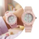 Relógio Analógico Infantil Feminino Rosa com Caixa de Polímero e Pulseira de Silicone à Prova D Água Fashion Elegante Tuguir