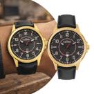 Relógio Analógico Masculino Preto e Dourado com Caixa de Aço Inoxidável e Pulseira de Couro à Prova D Água com Calendário Luxo Condor Relógio Analógico Masculino Preto e Dourado com Caixa de Aço Inoxidável e Pulseira de Couro à Prova D Água com Calendário Luxo Condor