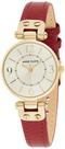 Relógio Anne Klein 10/9442CHRD para mulheres com pulseira de couro