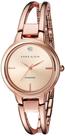 Relógio Anne Klein AK/2626RGRG com detalhes em diamante em tom de ouro rosa