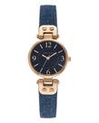 Relógio Anne Klein com pulseira de couro feminina Blue Water Resist 30m