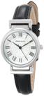 Relógio Anne Klein, pulseira de couro feminina, 28 mm e 30 m, resistente à água
